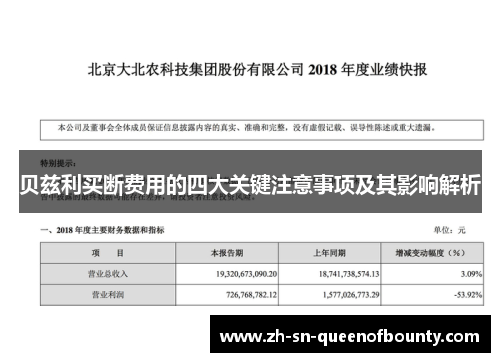 贝兹利买断费用的四大关键注意事项及其影响解析